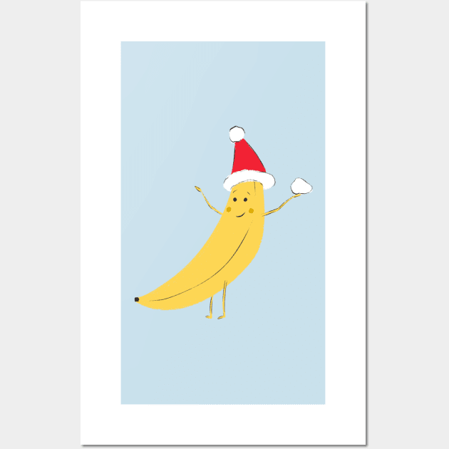 Snow Balling Bananas Wall Art by Jacqueline Hurd